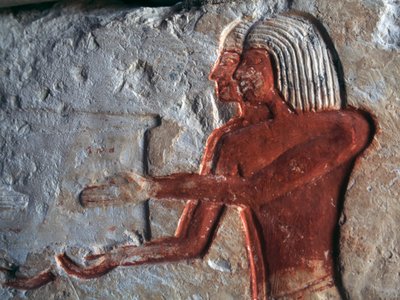 Relief représentant des porteurs, tombe de Leteya, Saqqarah, Égypte, civilisation égyptienne, Nouvel Empire, Dynastie XIX - Egyptian 19th Dynasty