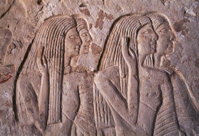 Relief représentant un groupe de femmes, tombe de Leteya, Saqqara, Égypte, civilisation égyptienne, Nouvel Empire, Dynastie XIX - Egyptian 19th Dynasty