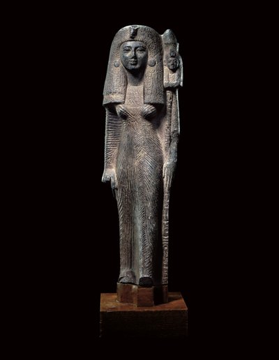 Statue porte-étendard de la reine Néfertari, Nouvel Empire, c.1290-1224 av. J.-C. - Egyptian 19th Dynasty