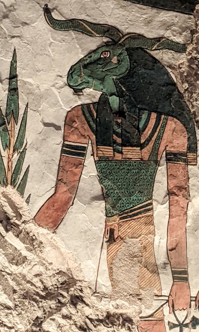 Le messager à tête de bélier - Egyptian 19th Dynasty