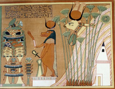Thouéris et Hathor dans le papyrus. Collège similaire au papyrus d