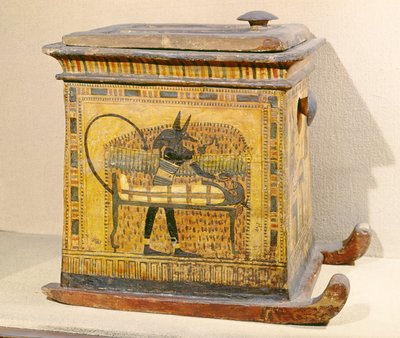 Anubis momifiant le défunt, d