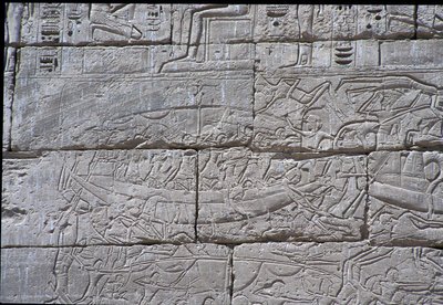 Les Peuples de la Mer, Bataille Navale de Ramsès III, Medinet Habu, 1195-64 av. J.-C. - Egyptian 20th Dynasty