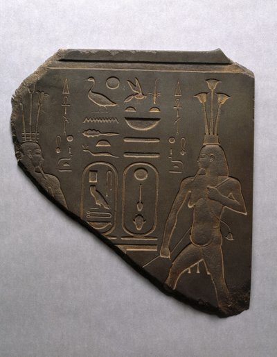 Le dieu du Nil Hapi liant rituellement la Haute et la Basse Égypte, 663-525 av. J.-C. - Egyptian 26th Dynasty