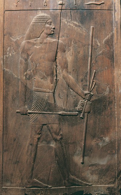 Panneau représentant le défunt du tombeau de Hesira à Saqqara, Égypte, Ancien Empire, Dynastie III, 2650-2150 av. J.-C. - Egyptian 3rd Dynasty