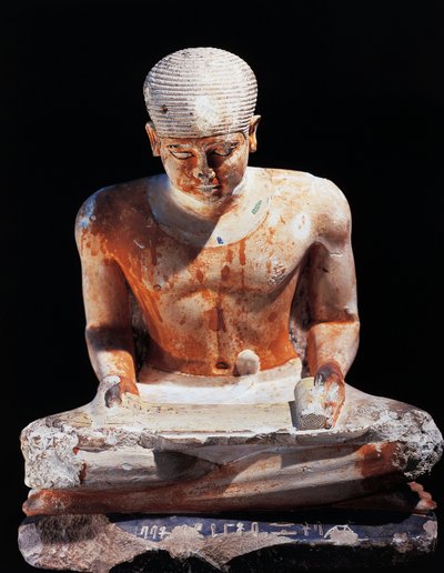 Scribe assis, de Gizeh, Égypte 2575 av. J.-C., dynastie IV - Egyptian 4th Dynasty