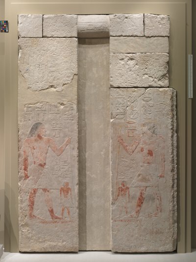 Fausse porte de Nykara, 2408-2341 av. J.-C. - Egyptian 5th Dynasty
