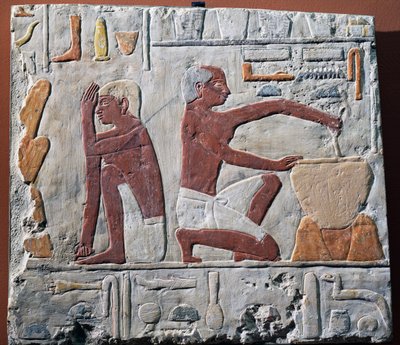 Préparation et cuisson du pain, 2500-2350 av. J.-C. - Egyptian 5th Dynasty