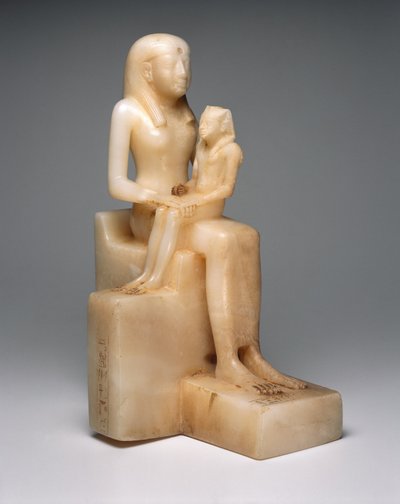 Pepy II et sa mère la reine Meryreankhnes, probablement de Saqqara, Ancien Empire (calcite) - Egyptian 6th Dynasty Egyptian 6th Dynasty