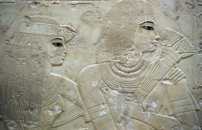 Égypte ancienne, Peinture/Gravure, Ramose et sa femme, Gouverneur de Thèbes, Vallée des Nobles, Tombe de Ramose - Egyptian Egyptian
