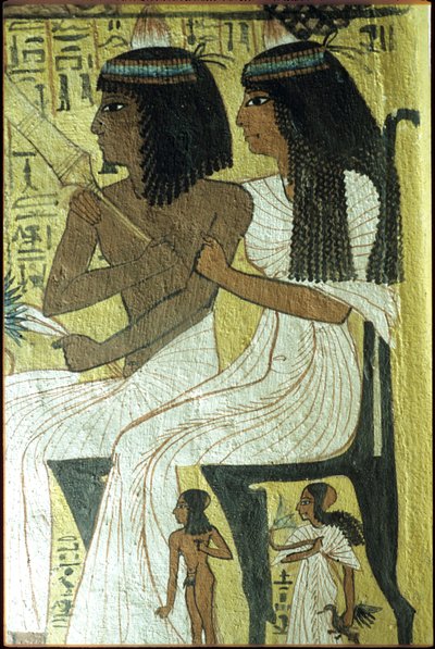 Égypte ancienne, peinture murale, tombeau de Sennedjem, tombeau des Nobles, Thèbes, Deir el Medina - Egyptian Egyptian
