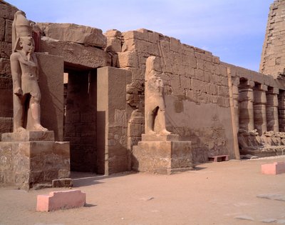Antiquité égyptienne : vue du temple de Karnak - Egyptian Egyptian