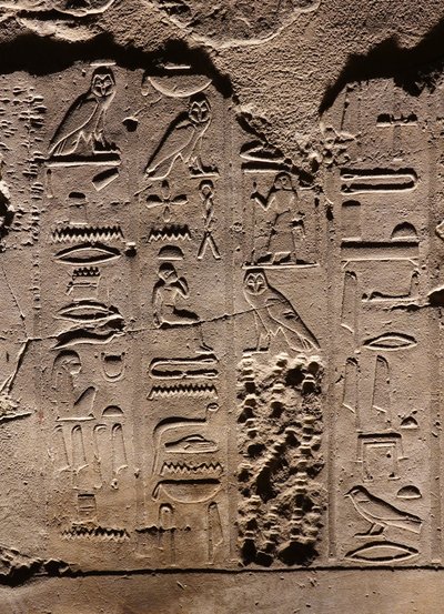 Hiéroglyphes. Temple de Louxor (relief) - Egyptian Egyptian