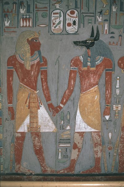 Pharaon et Anpu se tenant la main - Egyptian Egyptian