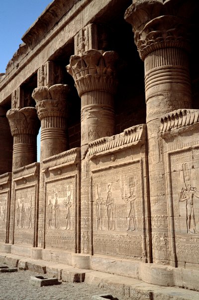 Architecture égyptienne : vue du Temple d