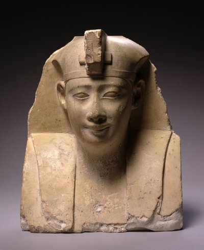 Tête, début de la période ptolémaïque (304-250 av. J.-C.) (calcaire) - Egyptian Ptolemaic Period