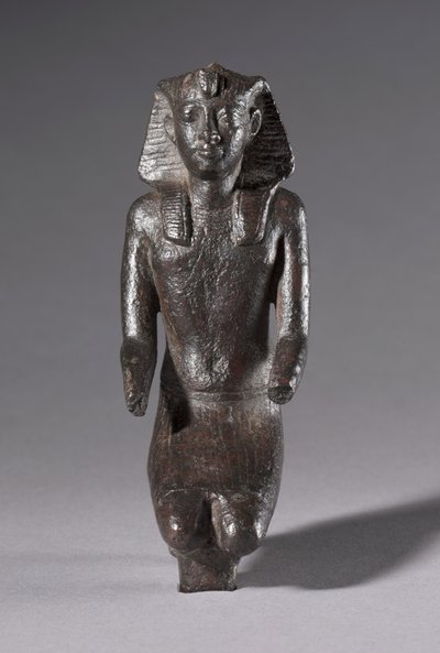 Statuette de roi agenouillé, période gréco-romaine, 304-30 av. J.-C. - Egyptian Ptolemaic Period