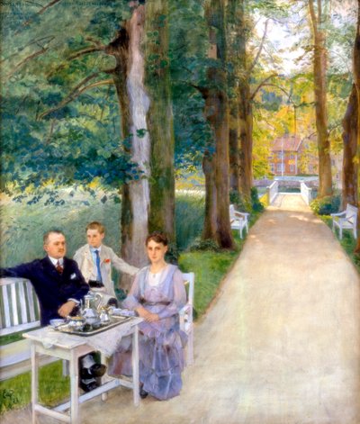 Joh Salve Kallevig, Gudrun Kallevig, Morten Kallevig, vers 1900-1928 - Hjalmer Eilif Emanuel Peterssen