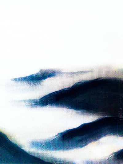 « Vagues bleues » (abstrait) - Ejaaz Haniff