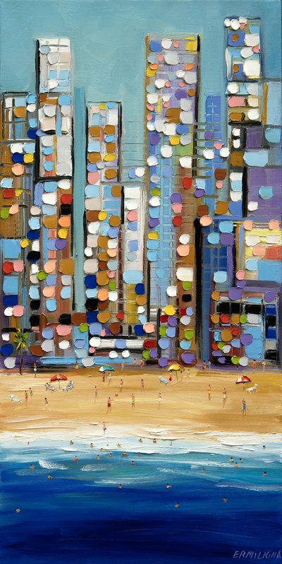 Plage urbaine haute en couleur - Ekaterina Ermilkina