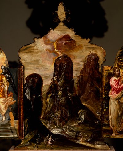 Mont Sinaï, triptyque portatif, par El Greco (1541-1614) - El (1541 1614) Greco