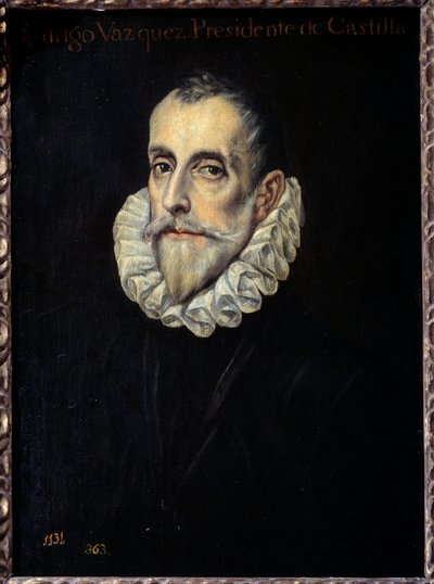 Portrait de Rodrigue Vazquez, Président du Conseil des Finances et de Castille - El Greco