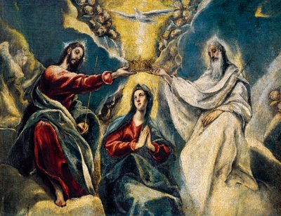 Le Couronnement de la Vierge, (détail) - El Greco