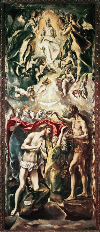 Le baptême du Christ - El Greco