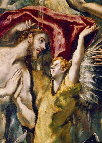 Le baptême du Christ (détail) - El Greco