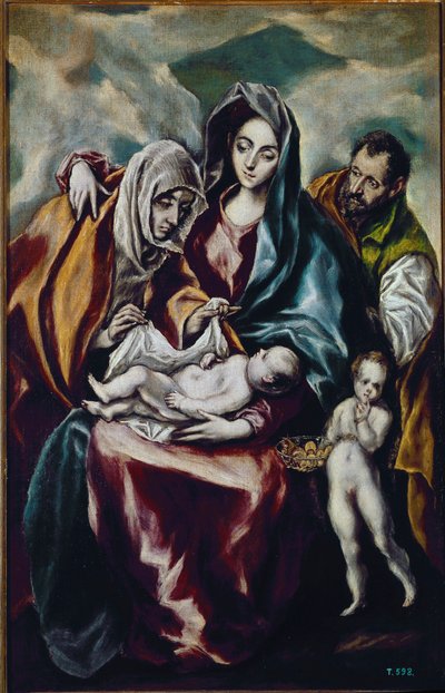 Vierge et Enfant (la Sainte Famille avec Saint Jean-Baptiste et Sainte Anne) - El Greco