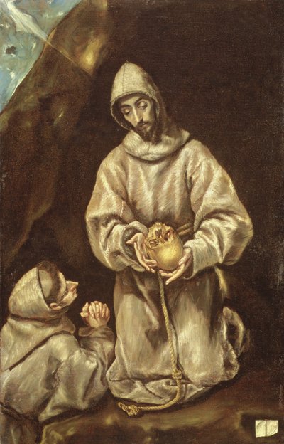 Moine en méditation - El Greco