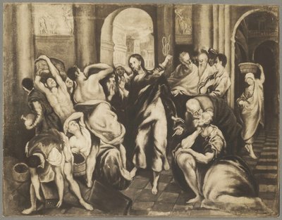 Le Christ chasse les changeurs du temple - El Greco