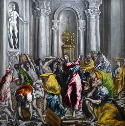 Christ chassant les marchands du temple - El Greco