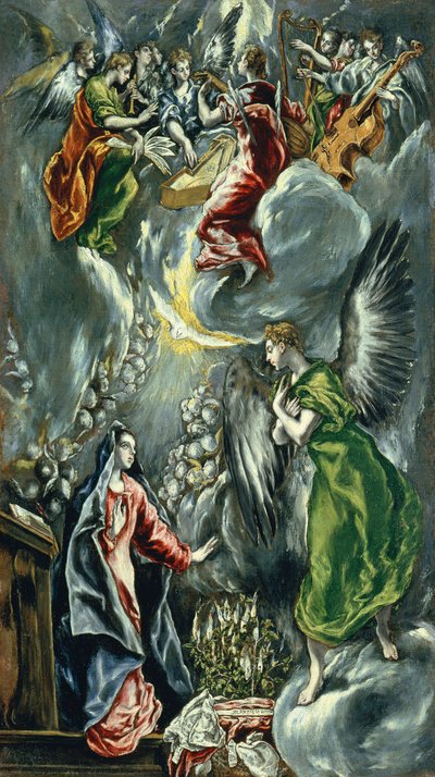 English : The Annunciation Annunciation - El Greco