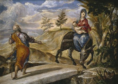 La fuite en Égypte - El Greco