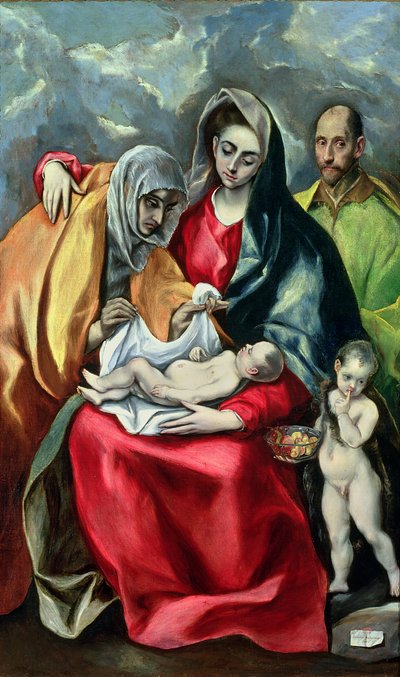 La Sainte Famille avec Sainte Élisabeth, 1580-85 - El Greco