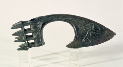 Lame de hache représentant un archer, probablement de Lorestan, Iran, fin du 2e ou début du 1er millénaire av. J.-C. - Elamite