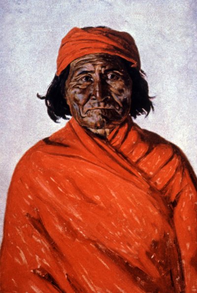 Geronimo, vers 1900 (illustration) - Elbridge Ayer Burbank