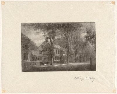 Sans titre [Maison dans une rue bordée d
