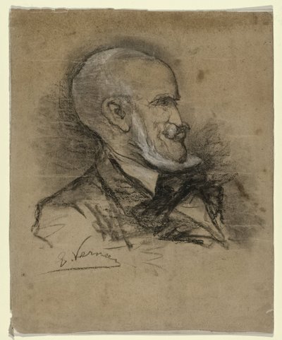Portrait caricatural du peintre Johannes Bosboom (1817-1891) - Elchanon Verveer
