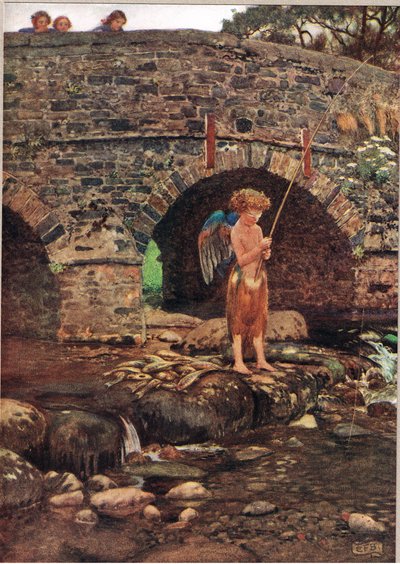 Un enfant aveugle, illustration de 