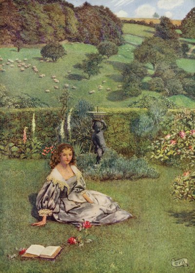 Une rose aussi belle que jamais vue au Nord a poussé dans un petit jardin tout seul - Eleanor Fortescue Brickdale