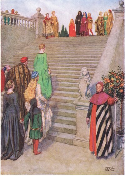 Dante et Béatrice se rencontrent pour la première fois : 