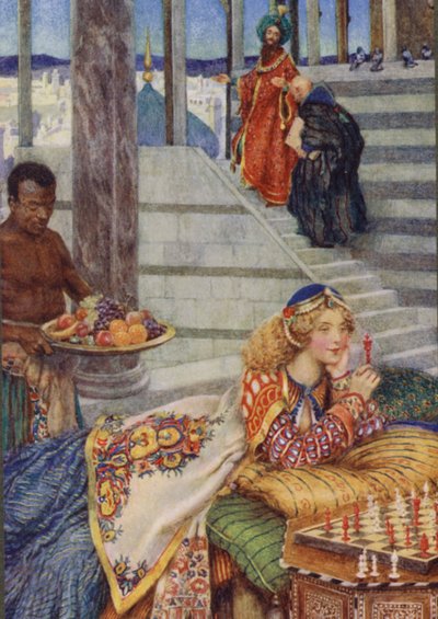 Illustration pour Idylls Of The King par Alfred Lord Tennyson - Eleanor Fortescue Brickdale