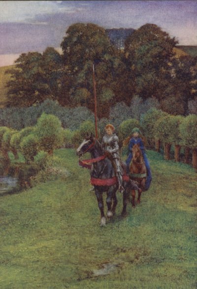 Illustration pour Idylls Of The King par Alfred Lord Tennyson - Eleanor Fortescue Brickdale