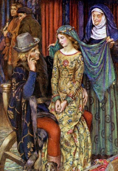 Illustration pour Idylls Of The King par Alfred Lord Tennyson - Eleanor Fortescue Brickdale