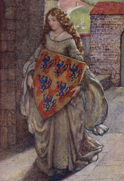 Illustration pour Idylls Of The King par Alfred Lord Tennyson - Eleanor Fortescue Brickdale