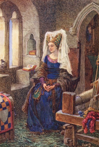Illustration pour La Réunion du Frère Hilarius par Michael Fairless - Eleanor Fortescue Brickdale