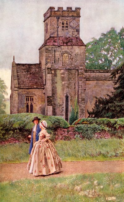 Illustration pour le poème Sally in our Alley de Carey, du livre 