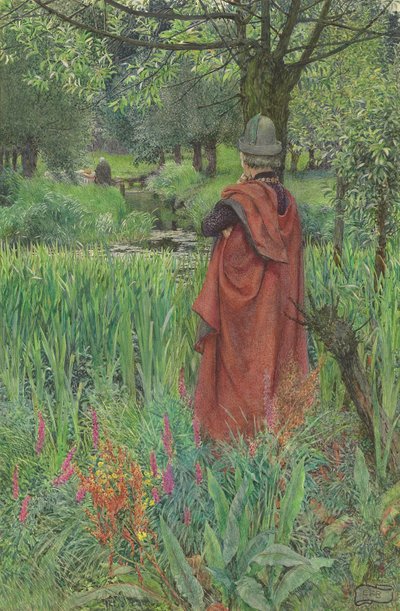 Lancelot et Elaine : Adieu, belle Lily - Eleanor Fortescue Brickdale